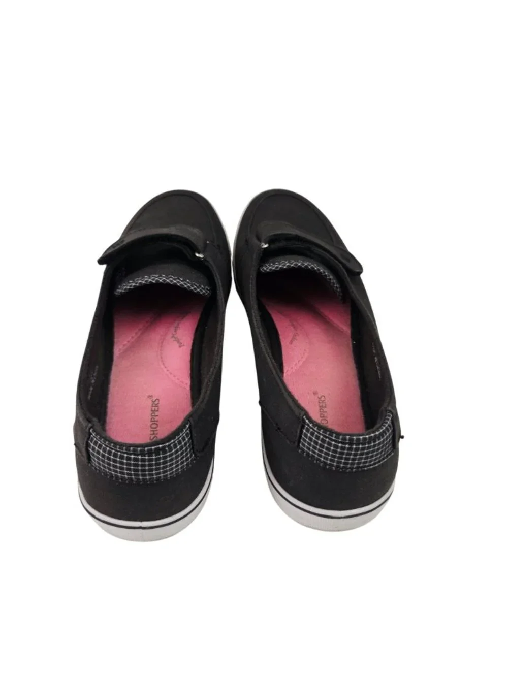 Grasshoppers Loafers Womens Size 9.5 Canyon Black Twill Canvas Comfort Shoes